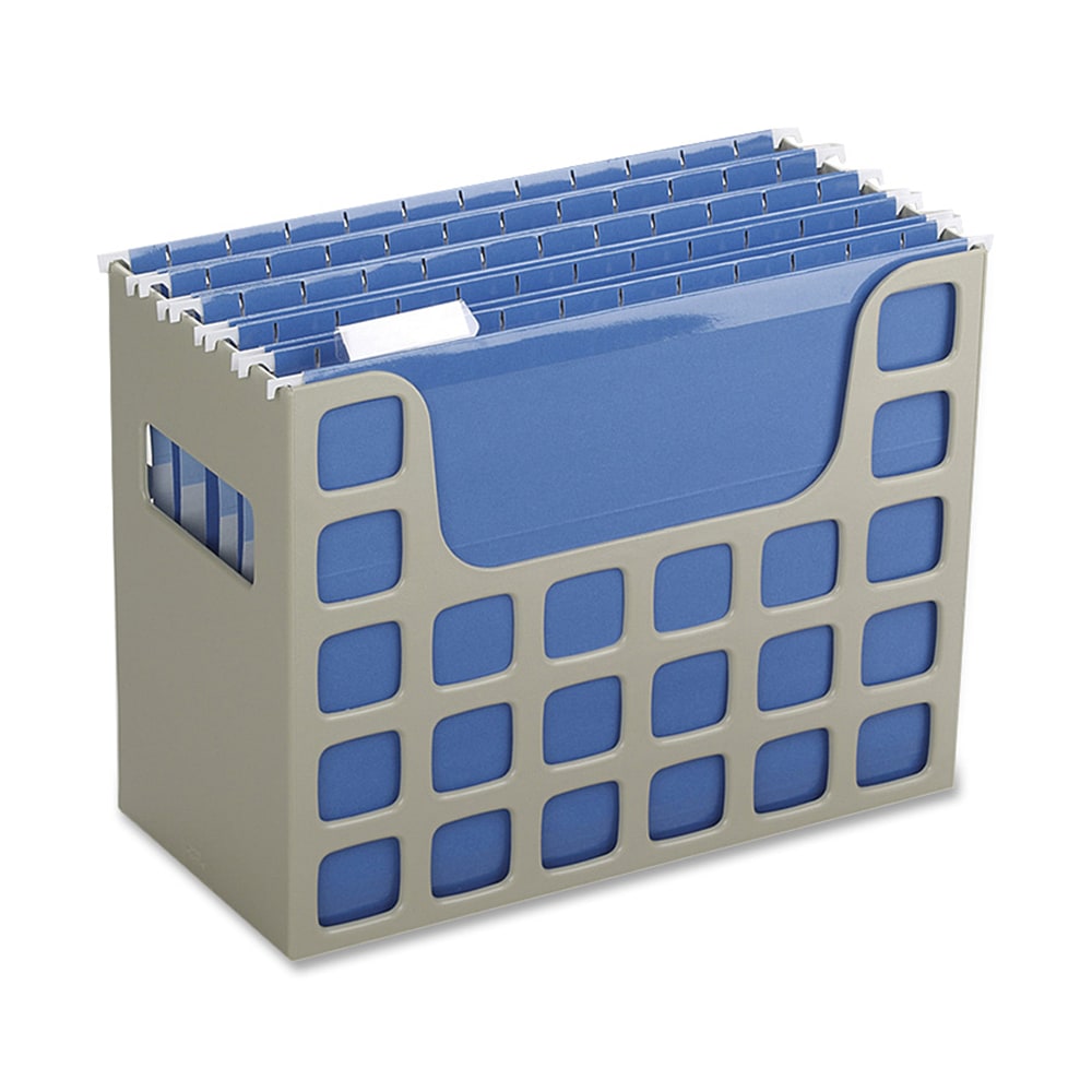 Esselte Oxford Techfile Hanging File Bin, Letter Size, Putty