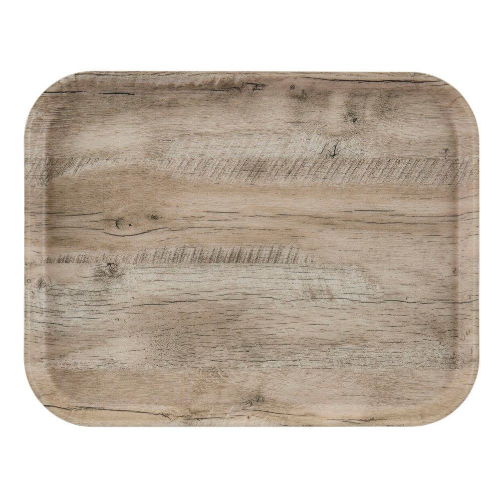 Cambro Rectangular Decor Series EpicTread Camtrays, 7/8in x 14-1/16in, Light Oak, Set Of 12 Trays