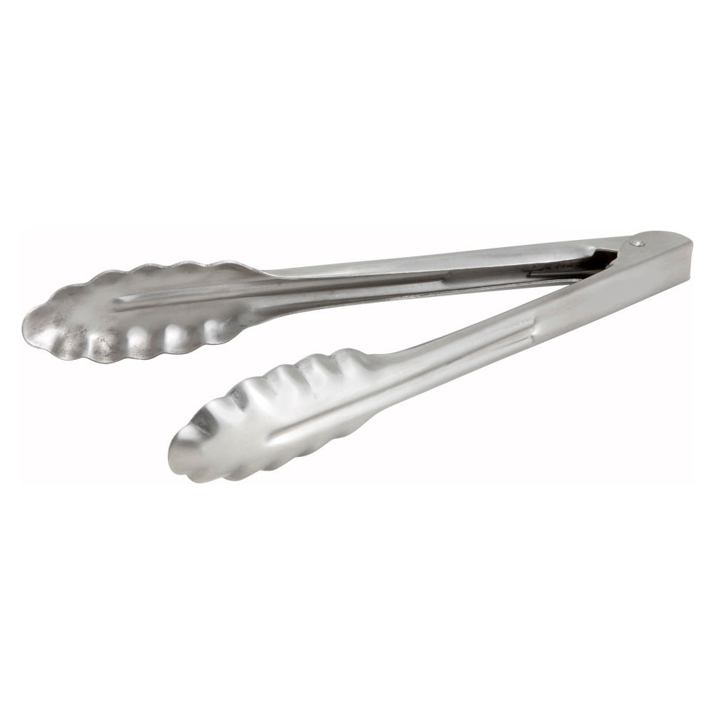 Winco UT-9HT Utility Tongs, 9in, Silver
