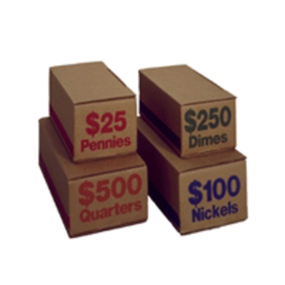 PM Company Coin Boxes, Pennies, $25.00, Bundle Of 50