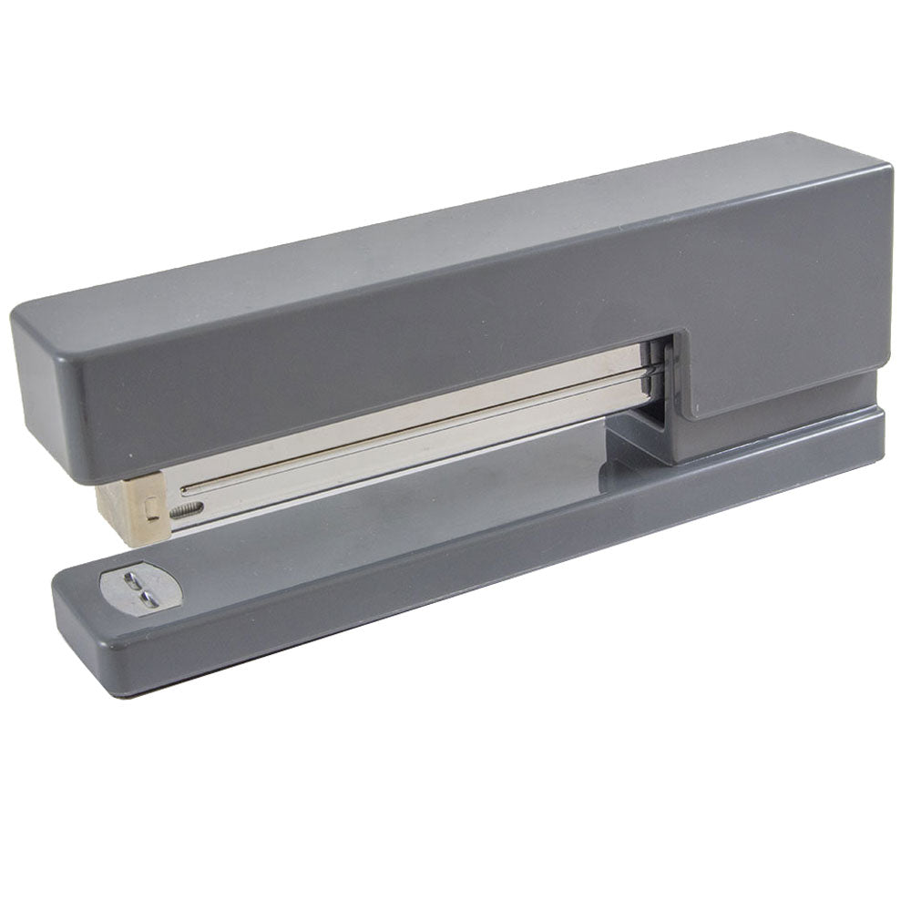 JAM Paper Plastic Stapler, 2-1/2inH x 1-1/8inW x 6inD, Gray