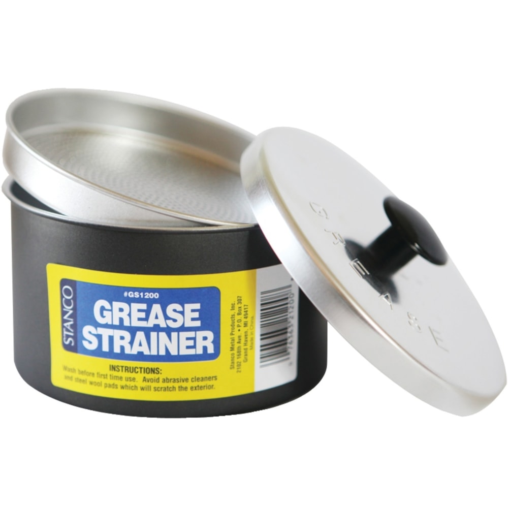Stanco Grease Strainer - Strainer - Food - Black, Gray
