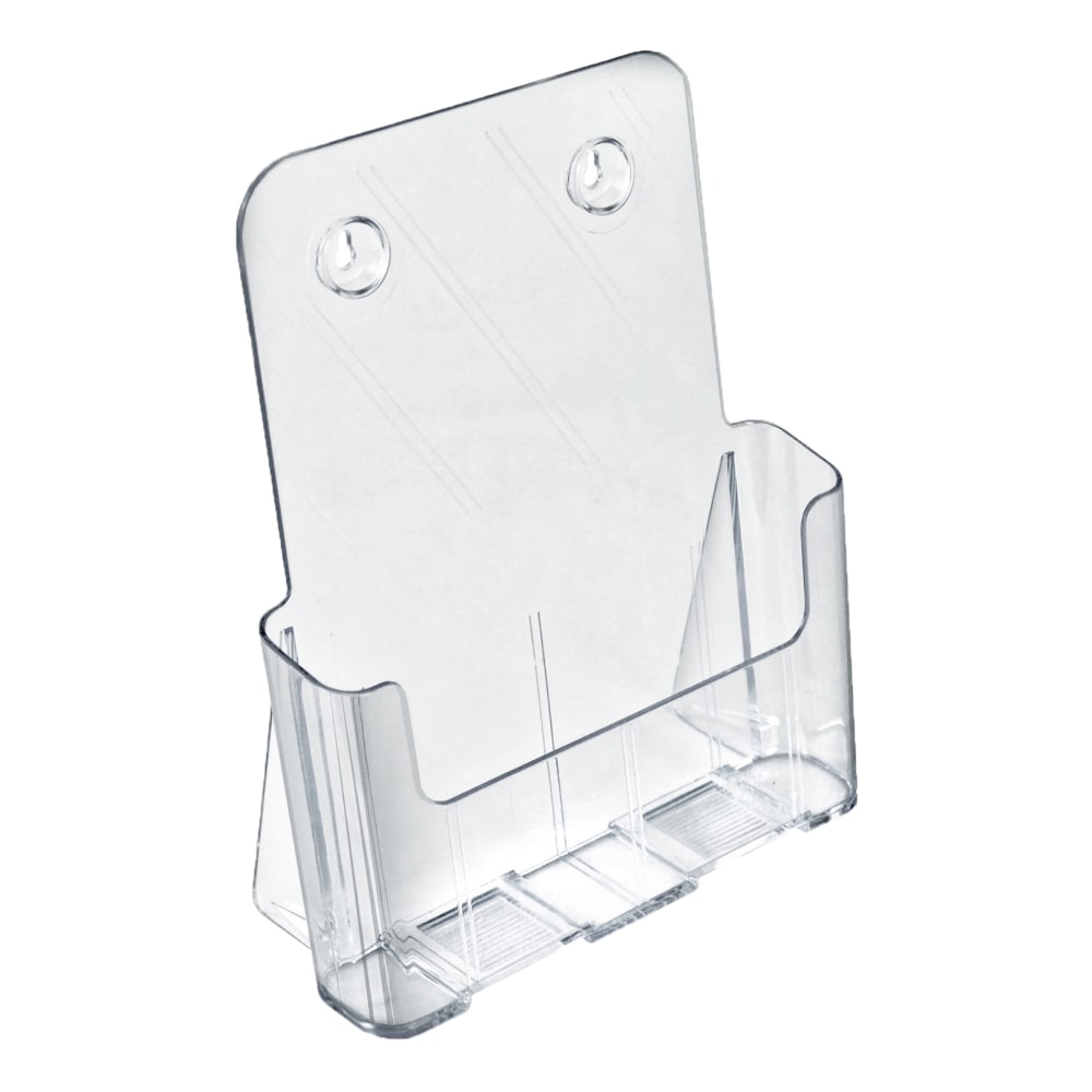 Azar Displays Brochure Holders, 8-1/2in x 11in, Clear, Set Of 2 Holders