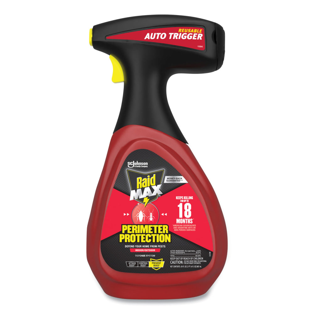 Raid MAX Perimeter Protection, 30 oz Bottle, 6/Carton