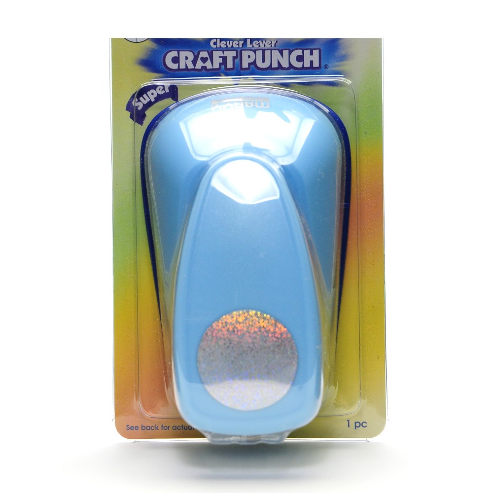 Marvy Uchida Clever Lever Super Jumbo Craft Punch, Circle, 2in, Blue