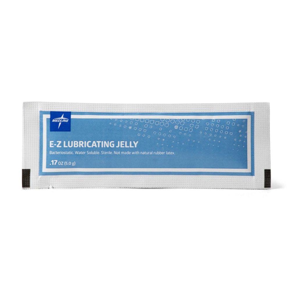 Medline Sterile Lubricating Jelly, 0.18 Oz, Case Of 600