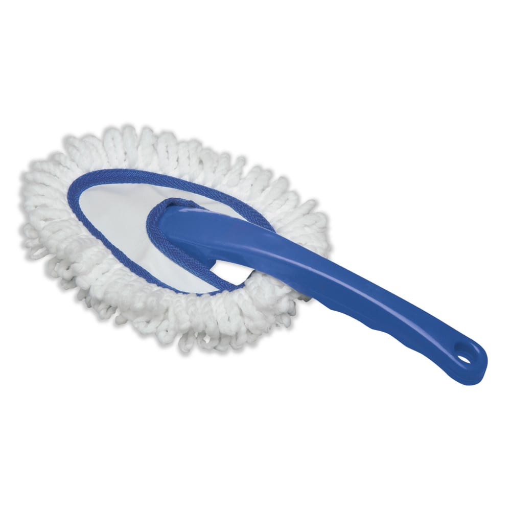 AbilityOne SKILCRAFT Mini Microfiber Duster, 5in x 7in, Blue Handle