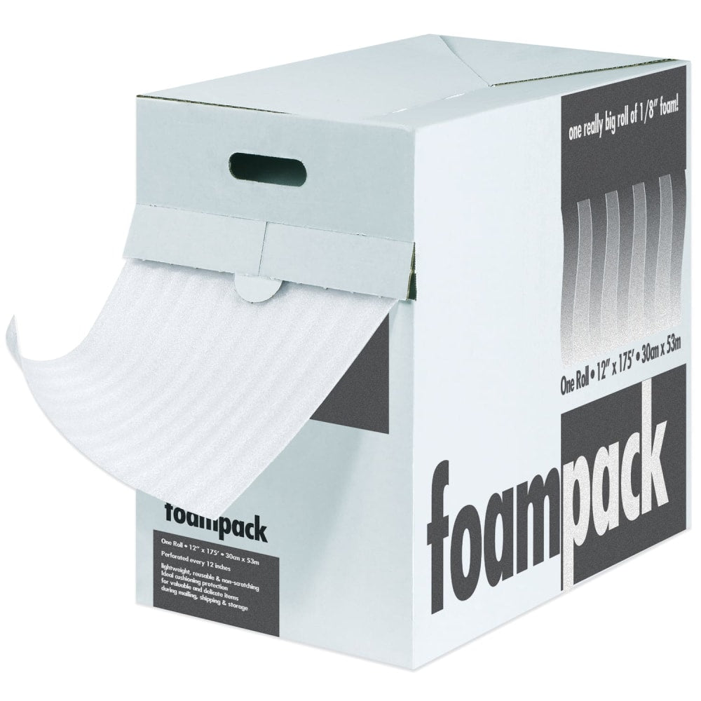 B O X Partners Foam Roll Dispenser Pack, 1/4in x 24in x 85ft, Perf At 12in
