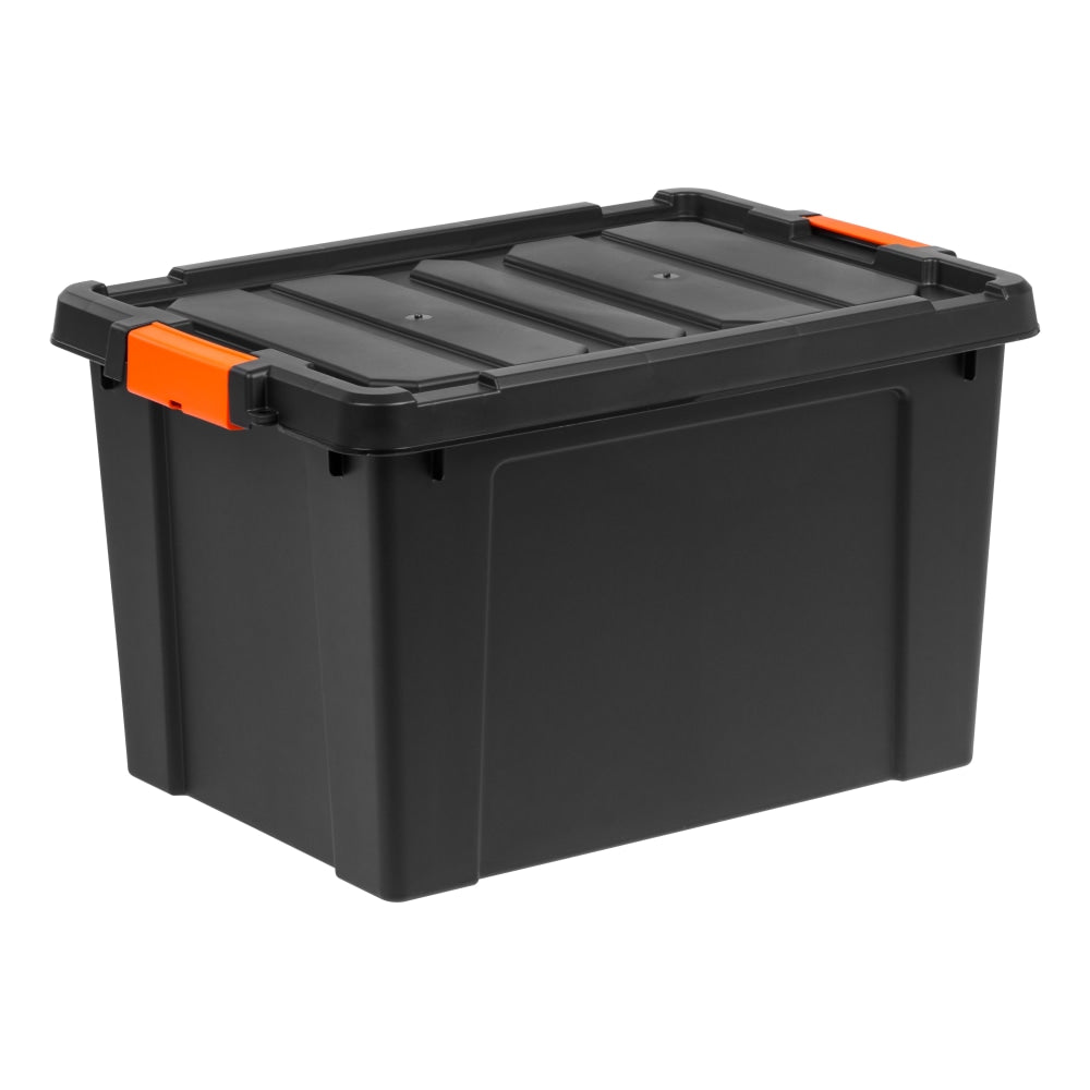Iris Remington Heavy Duty Store-It-All Tote, 19 Gallon, Black