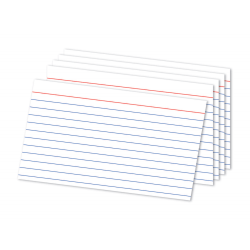 Office Depot Brand Index Cards, Ruled, 5in x 8in, White, Pack Of 300, OD10003
