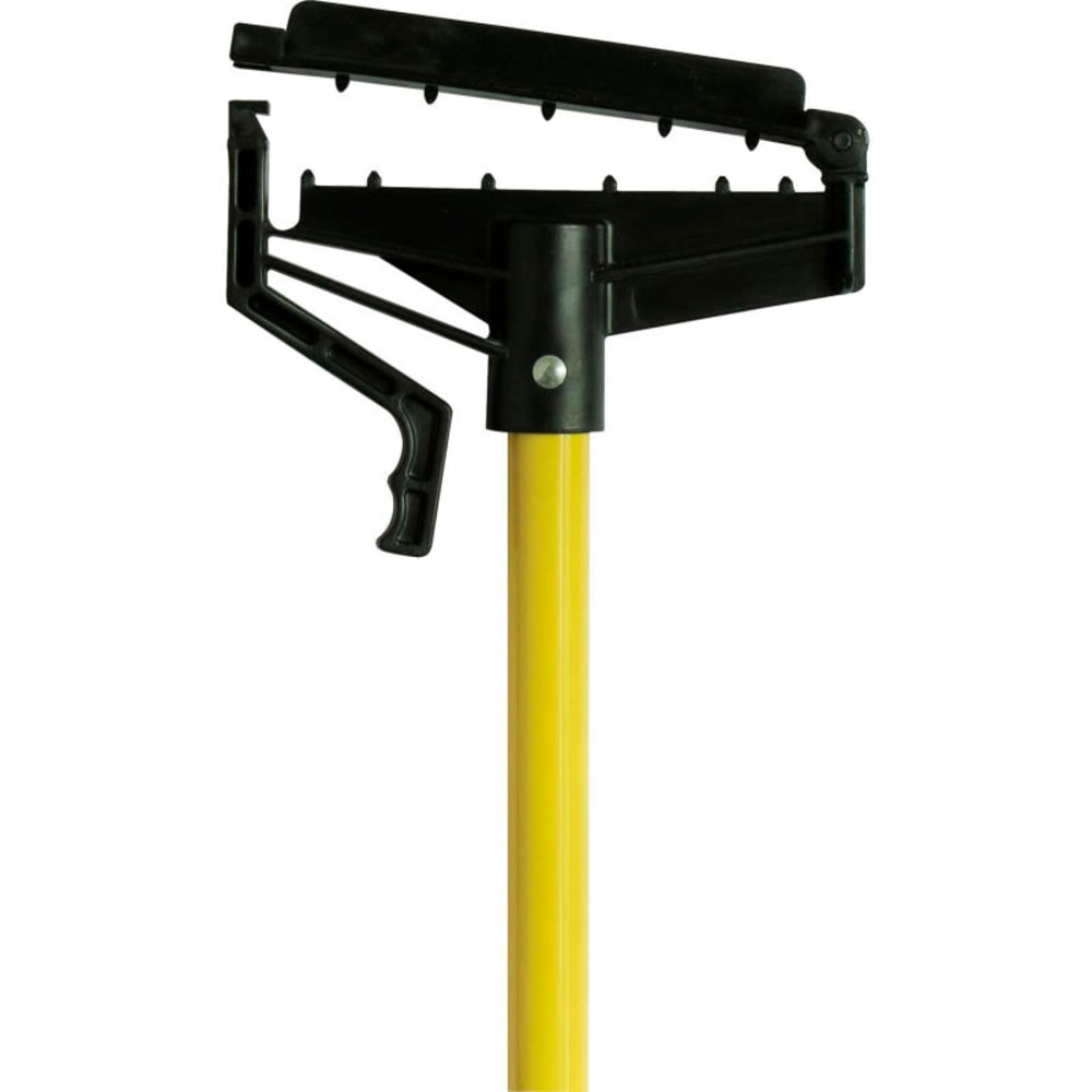 Ocedar Commercial Quick-Change Fiberglass Mop Sticks, 60in, Yellow, Case Of 6 Sticks