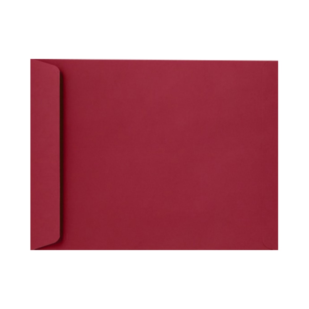 LUX Open-End 9in x 12in Envelopes, Peel & Press Closure, Garnet Red, Pack Of 500