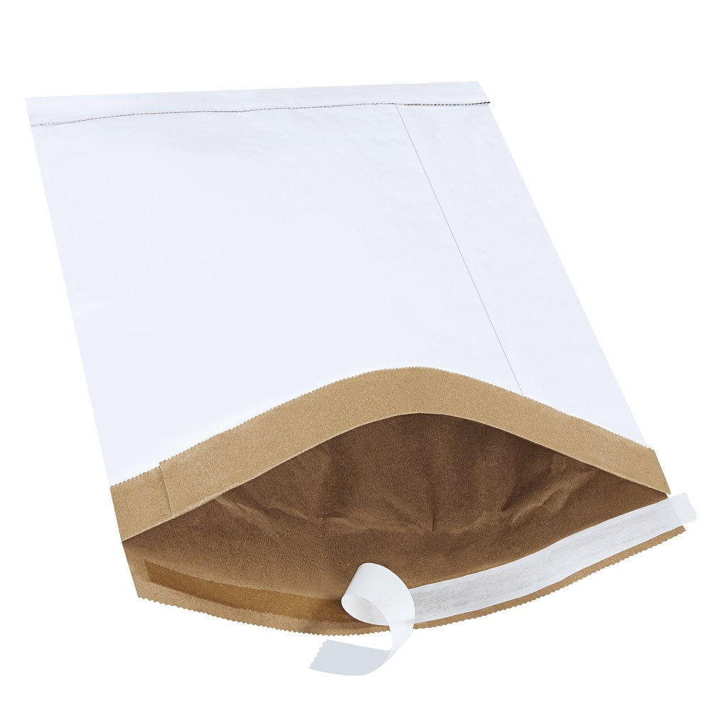 Partners Brand White Self-Seal Padded Mailers, #4, 9 1/2in x 14 1/2in, Pack Of 25