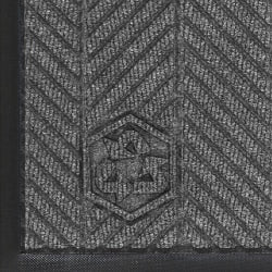 M+A Matting WaterHog Floor Mat, Max Herringbone, 3ft x 5ft, Gray Ash