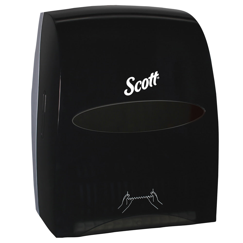 Scott Essential Hard Roll Towel Dispenser, 12.6inW x 10.2inD x 16.1inH, Black