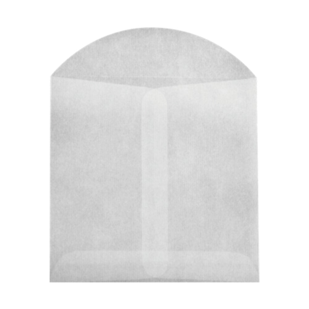 LUX Open-End Envelopes, 3 3/4in x 4 3/4in, Flap Closure, Glassine, Pack Of 100