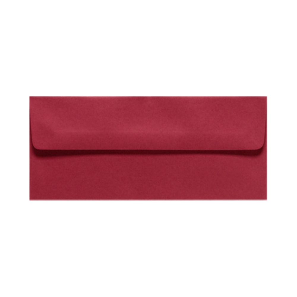 LUX #10 Envelopes, Peel & Press Closure, Garnet Red, Pack Of 50