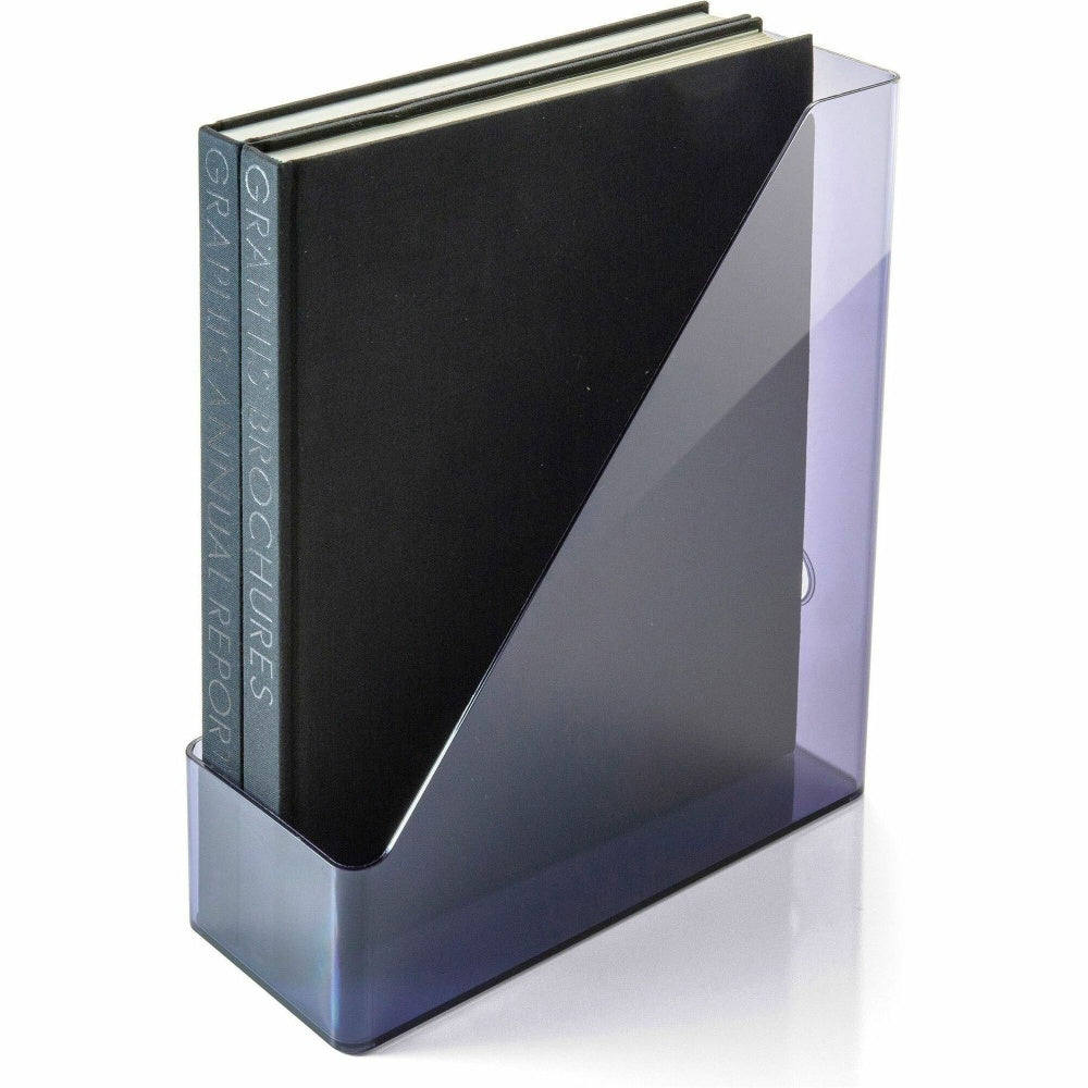 Officemate 21510 Vertical Literature File Magazine Holder, Recycled, Gray - Vertical - 12.2inx10.3inx 4.3in Depth - 21510