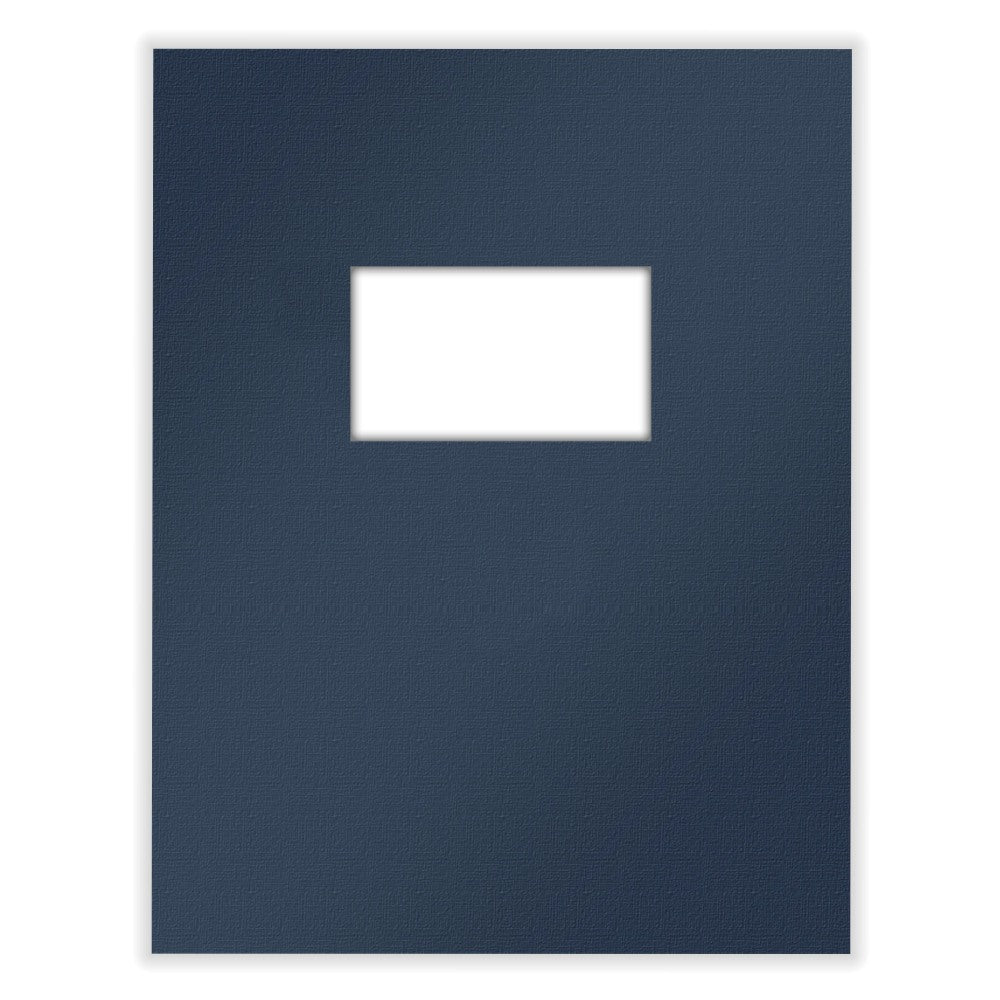 ComplyRight Tax Presentation Two Piece Report Covers, Single Window, Navy Blue, 8-1/2in x 11in, Pack of 50 Sets