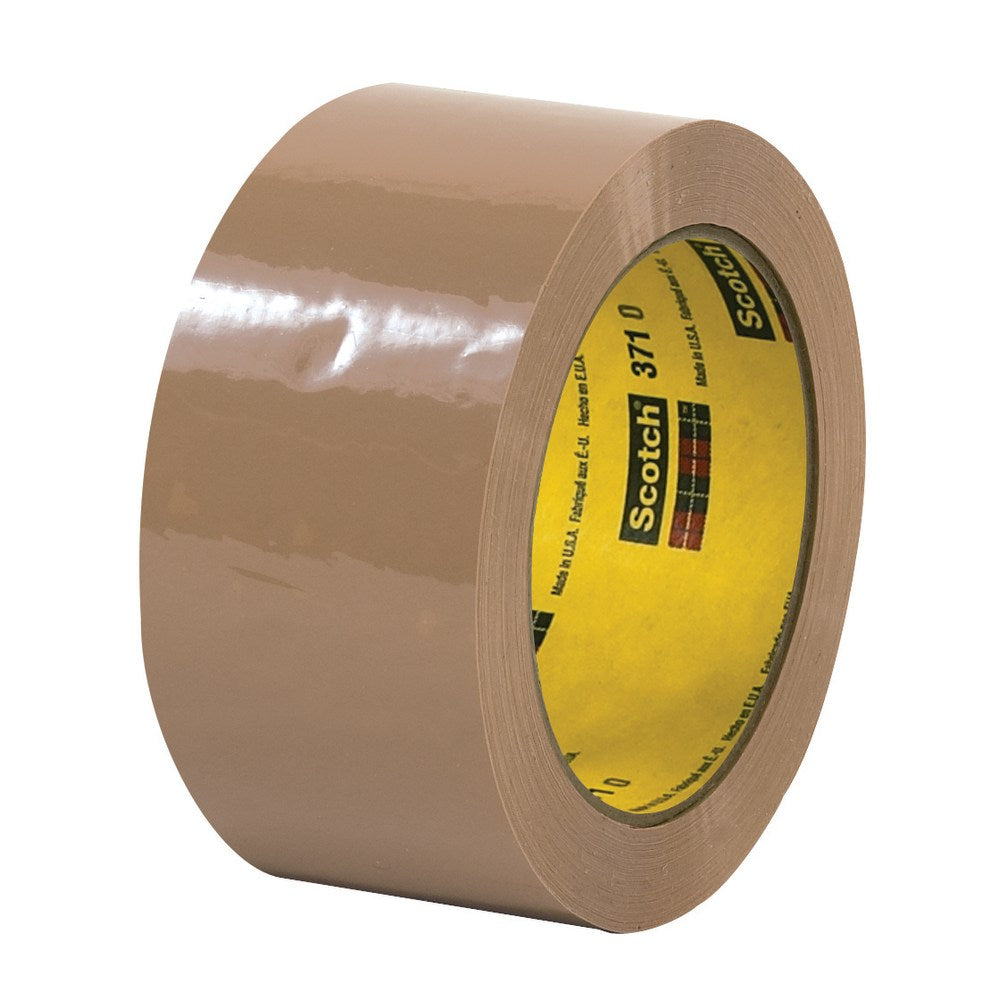 Scotch 371 Carton Sealing Tape, 2in x 55 Yd., Tan, Case Of 36