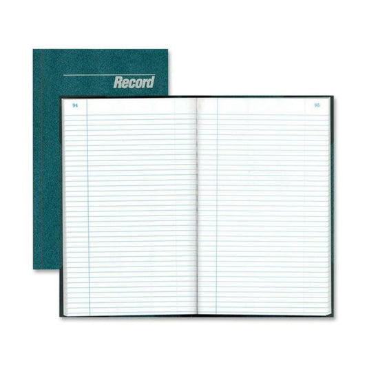 Rediform Granite Series Record Books, 7-1/4in x 12-1/4in, 300 Sheets, Blue