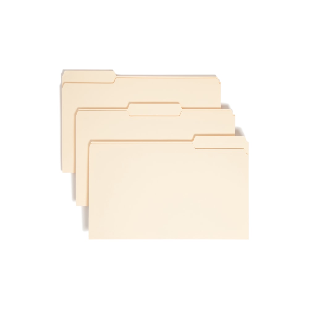 Smead Manila File Folders, Legal Size, 1/3 Cut, Pack Of 100 (15330)