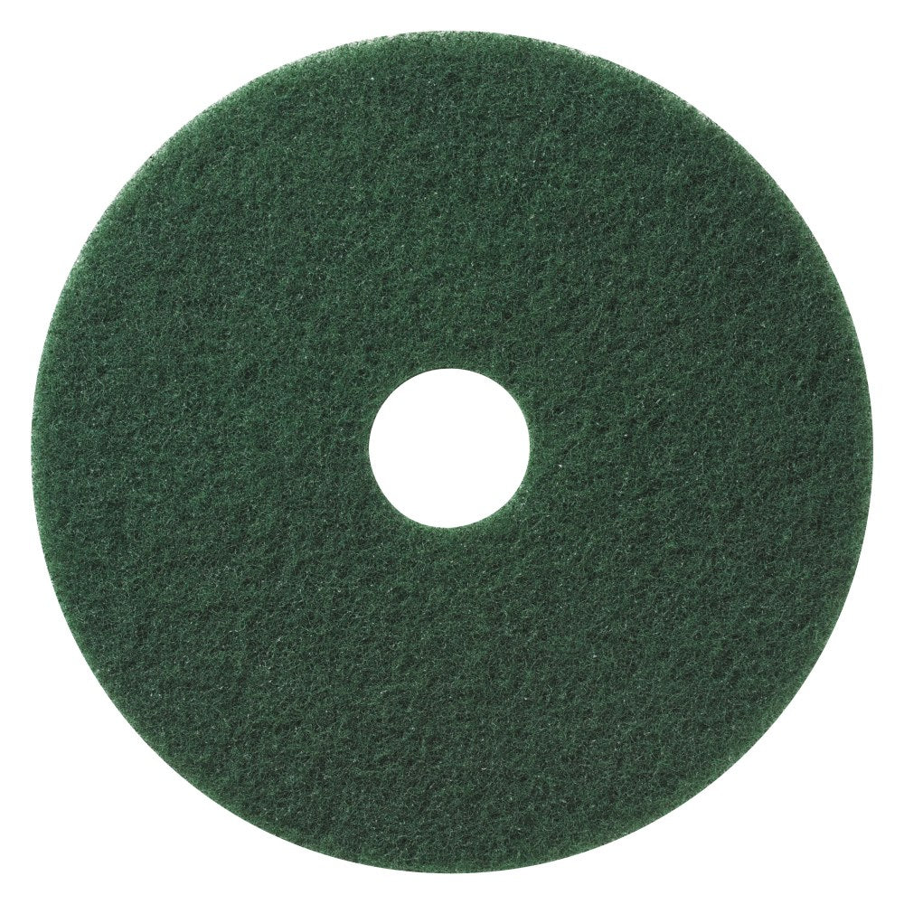 Americo Pad for Scrubbing Floors, 20in Diameter, Green, Box Of 5