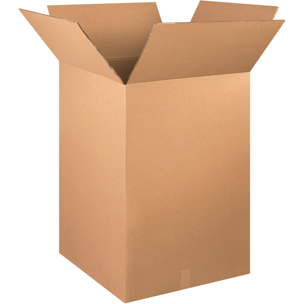 Partners Brand Double-Wall Heavy-Duty Corrugated Cartons, 24in x 24in x 48in, Kraft, Box Of 5