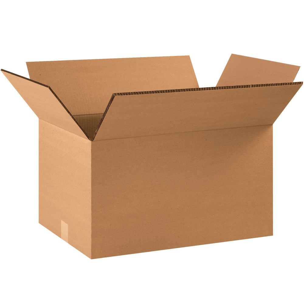 Partners Brand Double-Wall Heavy-Duty Corrugated Cartons, 28in x 18in x 18in, Kraft, Box Of 10