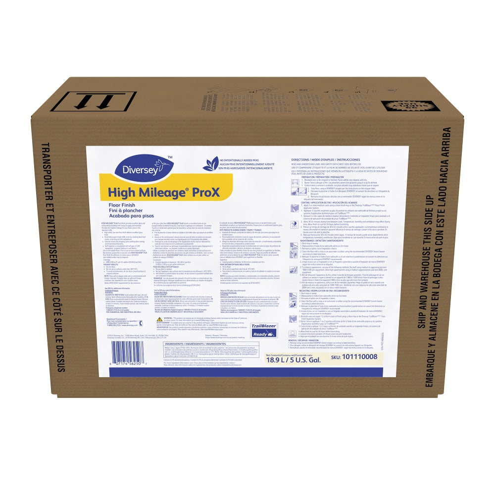 Diversey High Mileage ProX Floor Finish, 5 Gallon