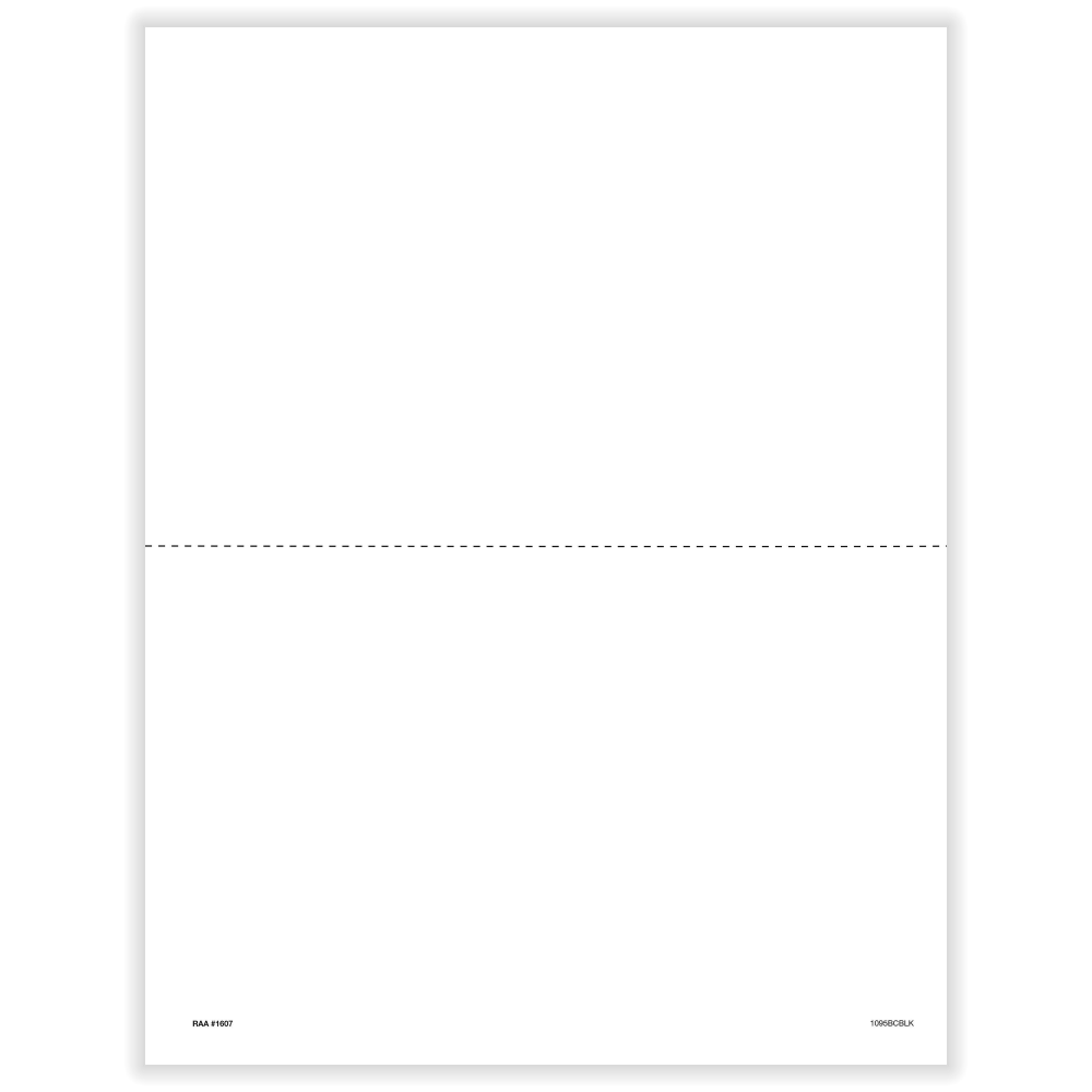 ComplyRight 1095-B and/or 1095-C Blank Tax Forms With Printed Backer Instructions, 8-1/2in x 11in, Pack of 500 Forms, 1095BCBLK50025