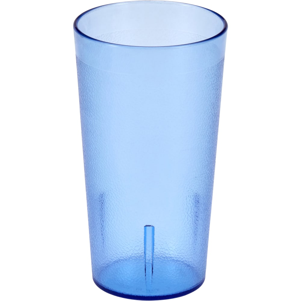 Cambro Colorware Styrene Tumblers, 16 Oz, Slate Blue, Pack Of 24 Tumblers
