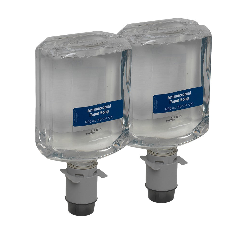 enMotion Gen 2 Antimicrobial Foam Hand Soap Refills for Automated Dispensers, Dye & Fragrance Free, 1200 mL per Bottle, 2 Bottles Per Case (2400 mL)