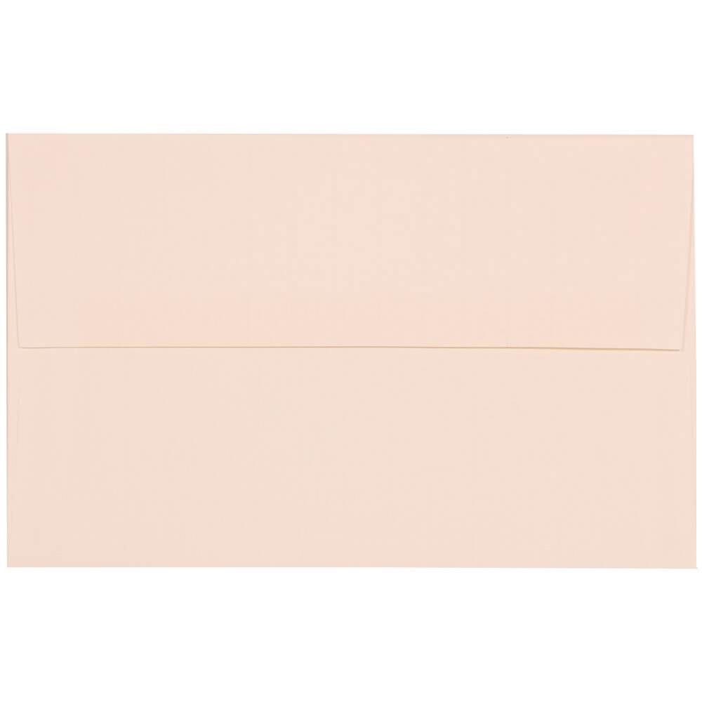 JAM Paper Booklet Invitation Envelopes, A10, Gummed Seal, Strathmore Bright White, Pack Of 25, 88154