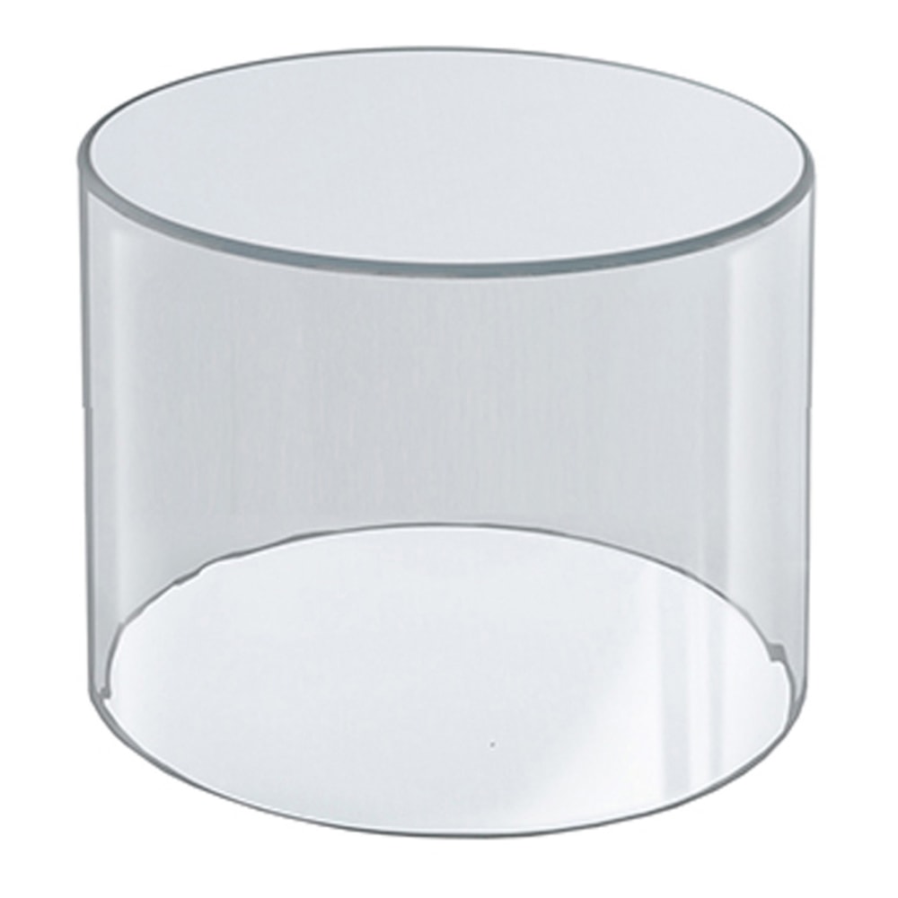 Azar Displays Acrylic Cylinder, Small Size, 4in x 4in, Clear