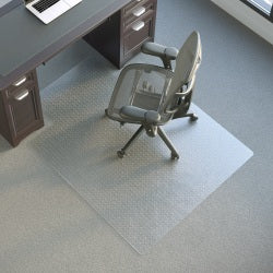 Realspace Advantage Commercial Pile Chair Mat, Wide Lip, 46in x 60in, Clear