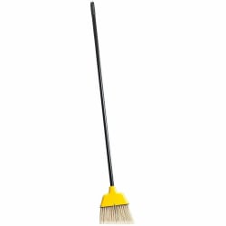 Genuine Joe High-Performance Angled Broom, 9in, Yellow