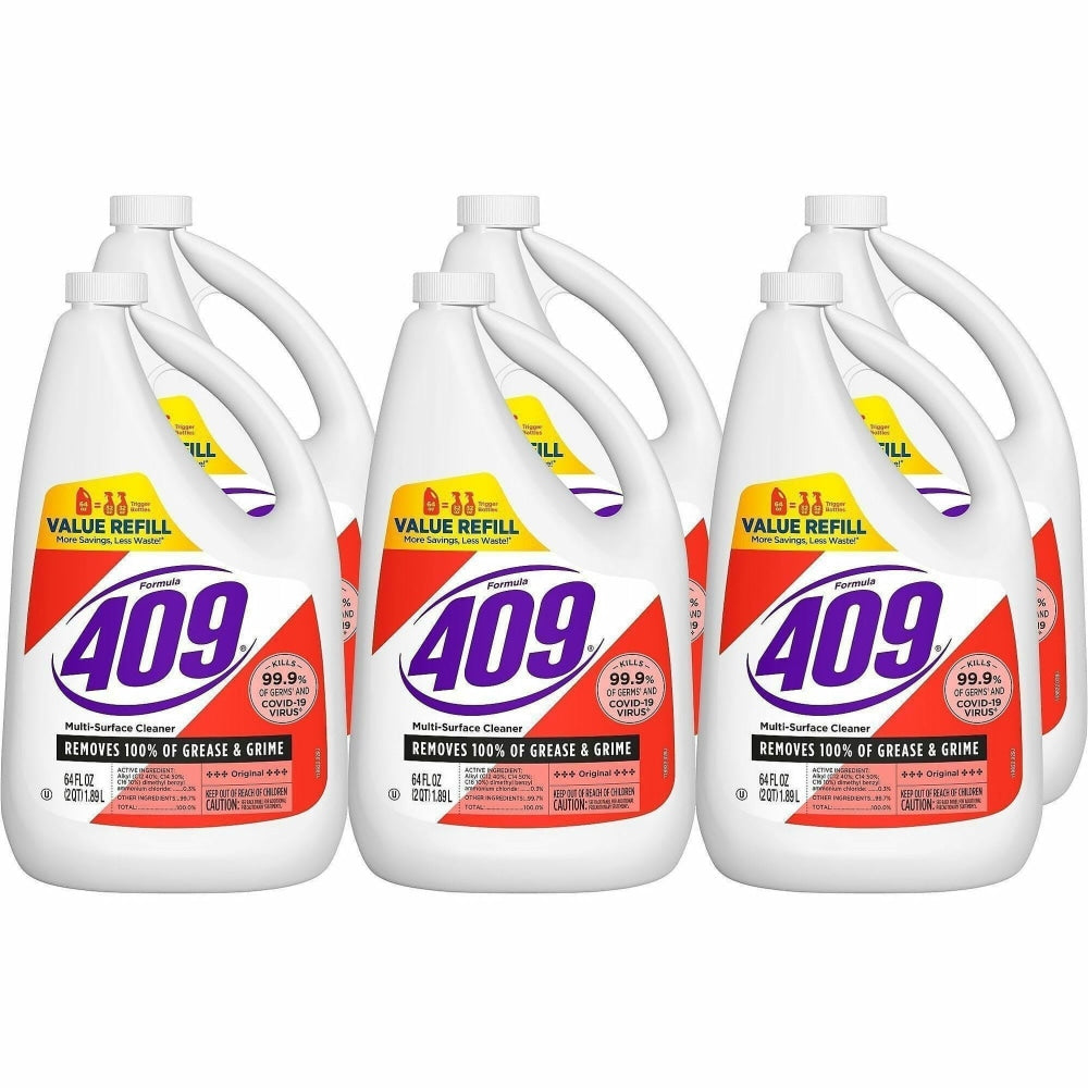 Formula 409 Multi-Surface Cleaner Refill Bottle, 64 fl oz, Original Scent, Case of 6 - 00636CT