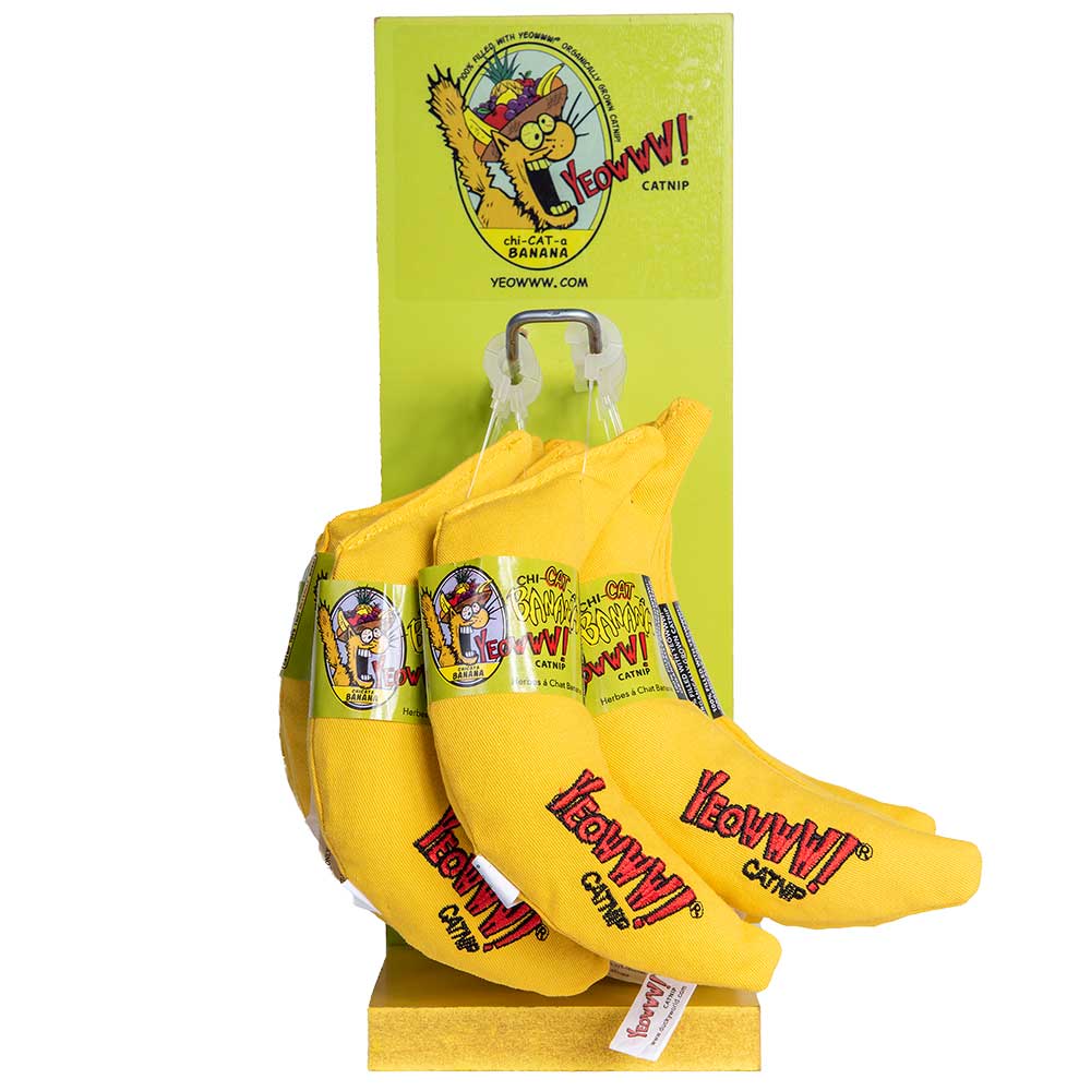 Yeowww! Ducky World Banana Stand, 7in, Yellow, Set Of 12 Toys