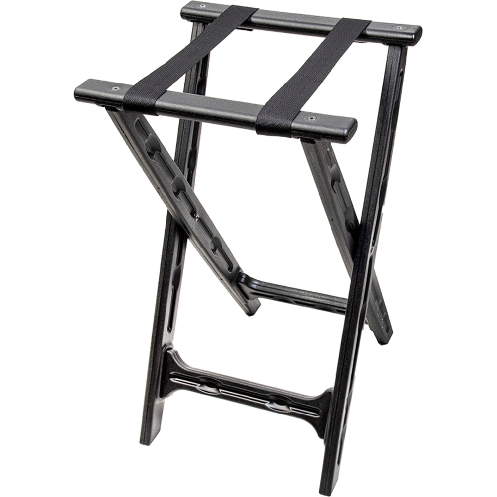 CSL Plastic 30inH Tray Stand, Black, Set Of 4 Stands