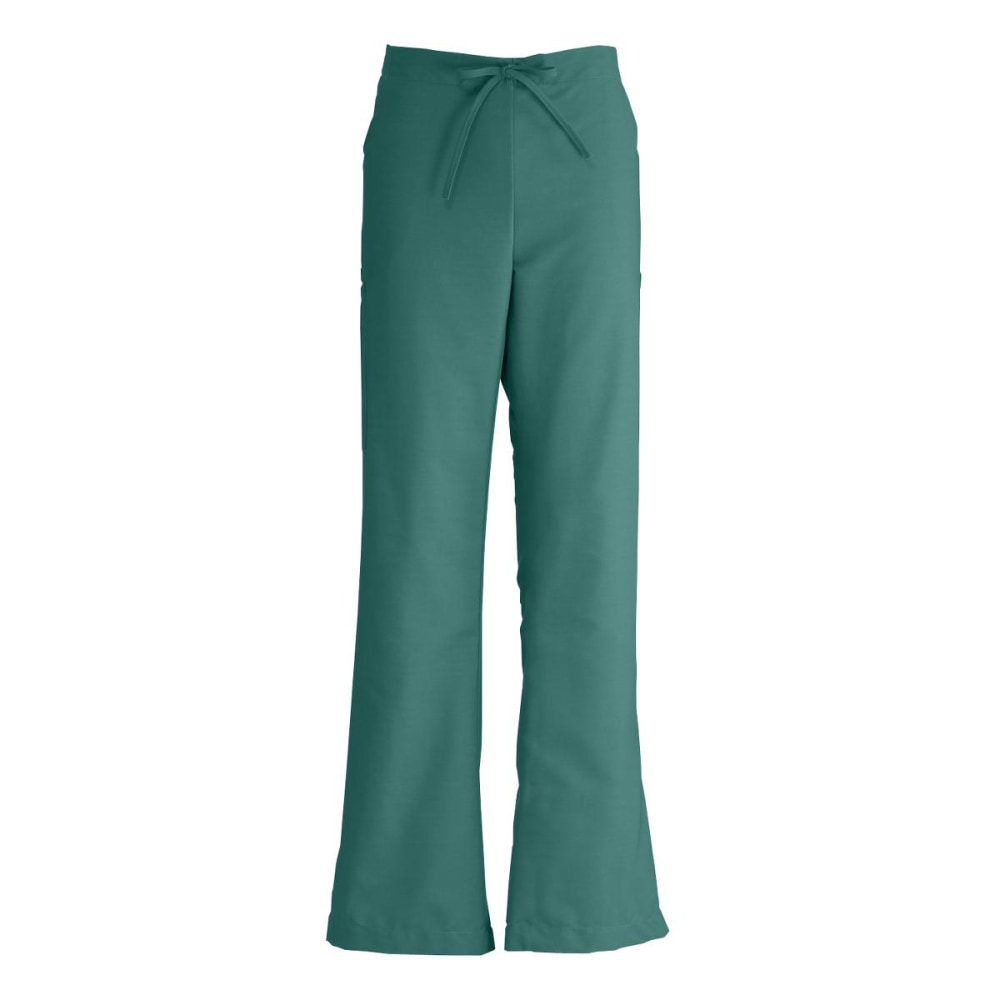Medline ComfortEase Polyester/Cotton Modern Fit Ladies Tall Cargo Scrub Pants, Small, Evergreen
