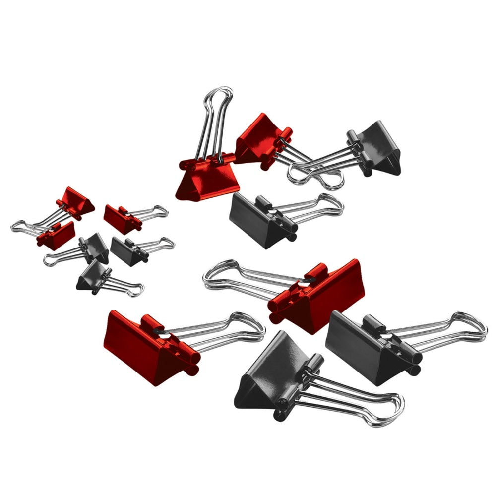 Office Depot Brand Binder Clips, Medium, 1-1/4in Wide, 5/8in Capacity, Assorted Colors, Pack Of 24
