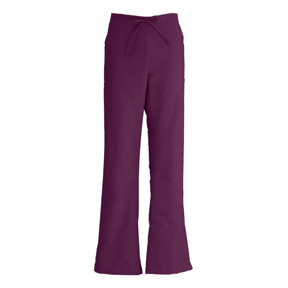 Medline ComfortEase Ladies Modern Fit Petite Cargo Scrub Pants, 2X, Wine