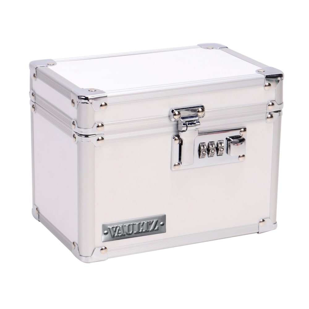 Vaultz Medicine Box, 5-1/4inH x 4-1/2inW x 6-3/4inL, White