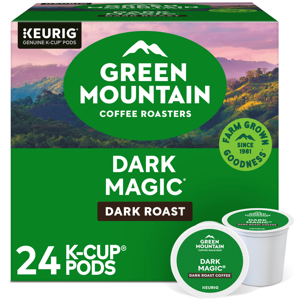 Green Mountain Coffee Roasters Single-Serve Coffee K-Cup Pods, Dark Magic Extra-Bold, Carton Of 24