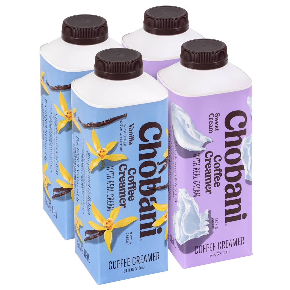 Chobani Creamer Variety Pack, 24 Oz, Total Qty 4