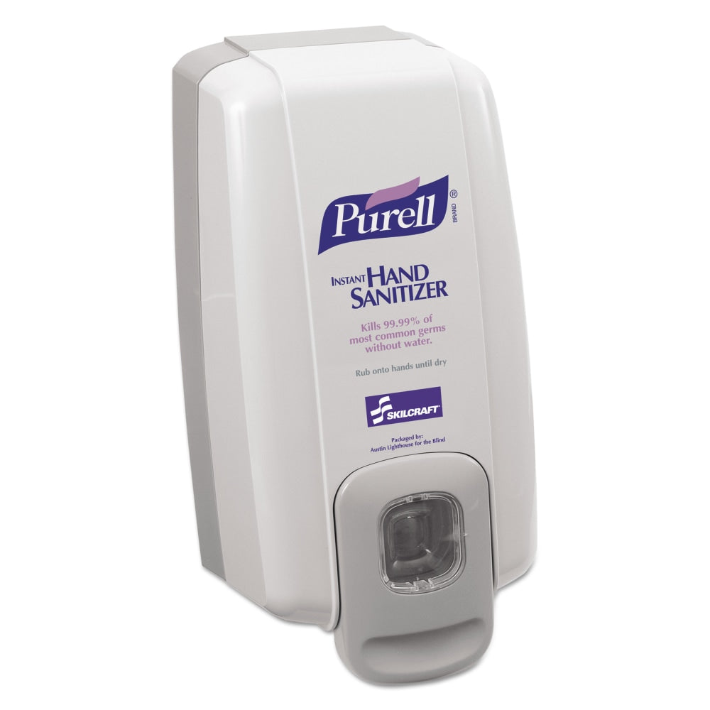 SKILCRAFT Purell Wall Dispenser, 10in x 5-3/16in x 4in, Gray (AbilityOne 4510015219866)