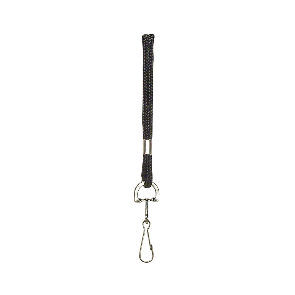 Baumgartens Lanyards, 38in, Black, Pack Of 24