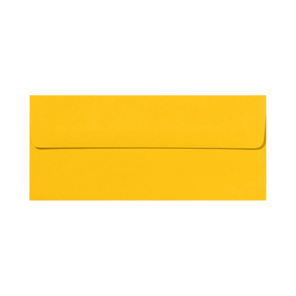 LUX #10 Envelopes, Peel & Press Closure, Sunflower Yellow, Pack Of 500