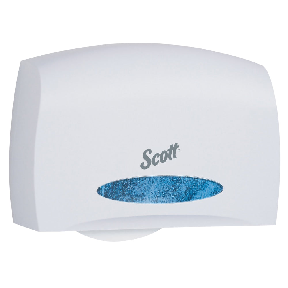 Kimberly Clark Scott Essential Coreless Jumbo Roll Toilet Paper Dispenser, 9 3/4inH x 14 1/4inW x 6inD, White